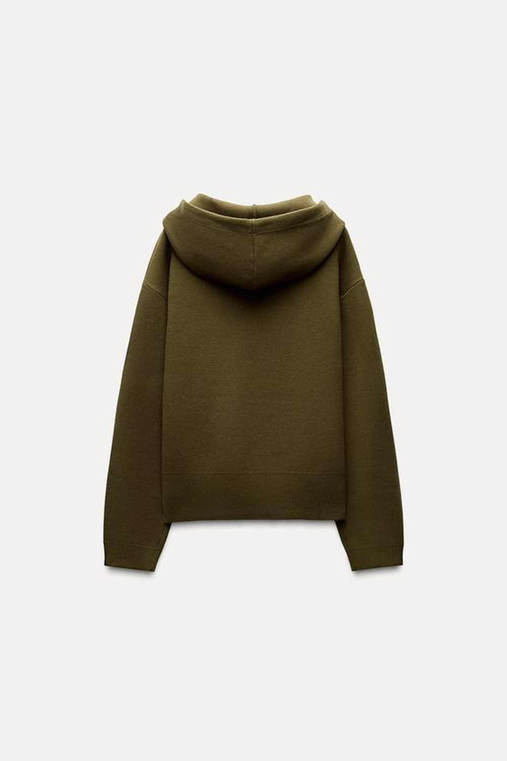 ZARA ОДНОТОННЫЙ СВИТЕР, ХАКИ