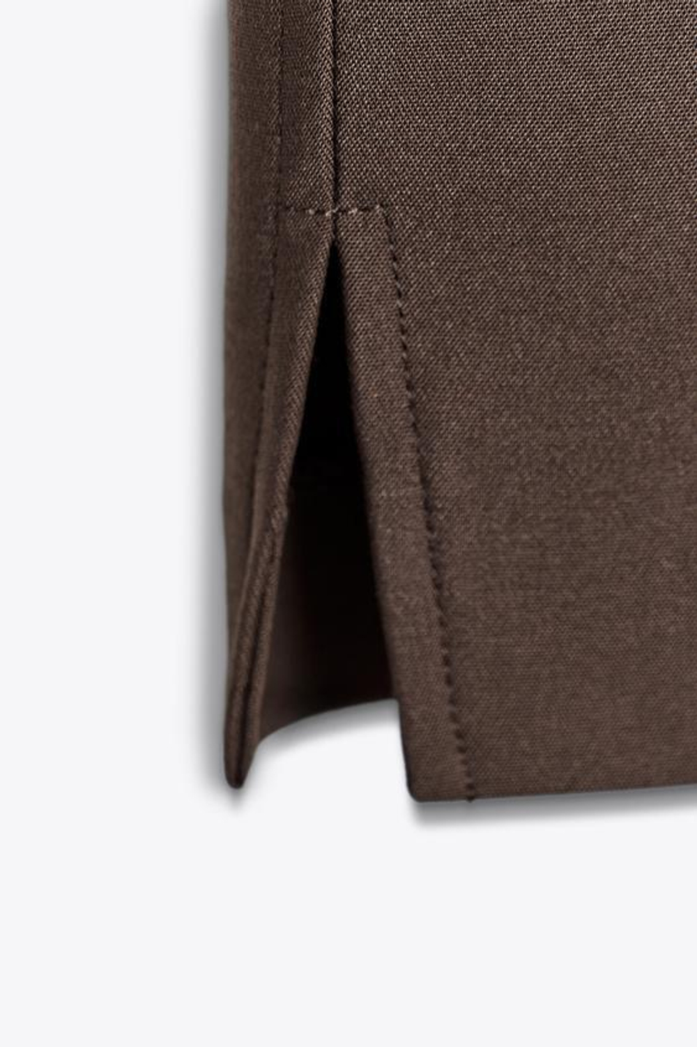 ZARA БРЮКИ С РАЗРЕЗАМИ СНИЗУ, КОРИЧНЕВЫЙ