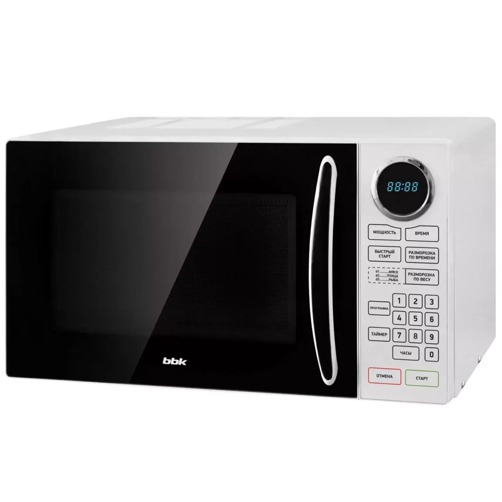Микроволновая печь BBK 23MWS-916S/BW черный/белый