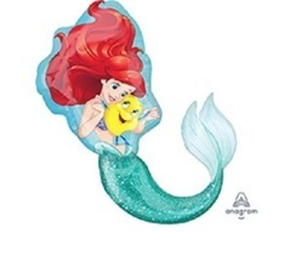 А Фигура, Русалочка Ариэль, 25"/64см X 32"/81см, 1 шт.