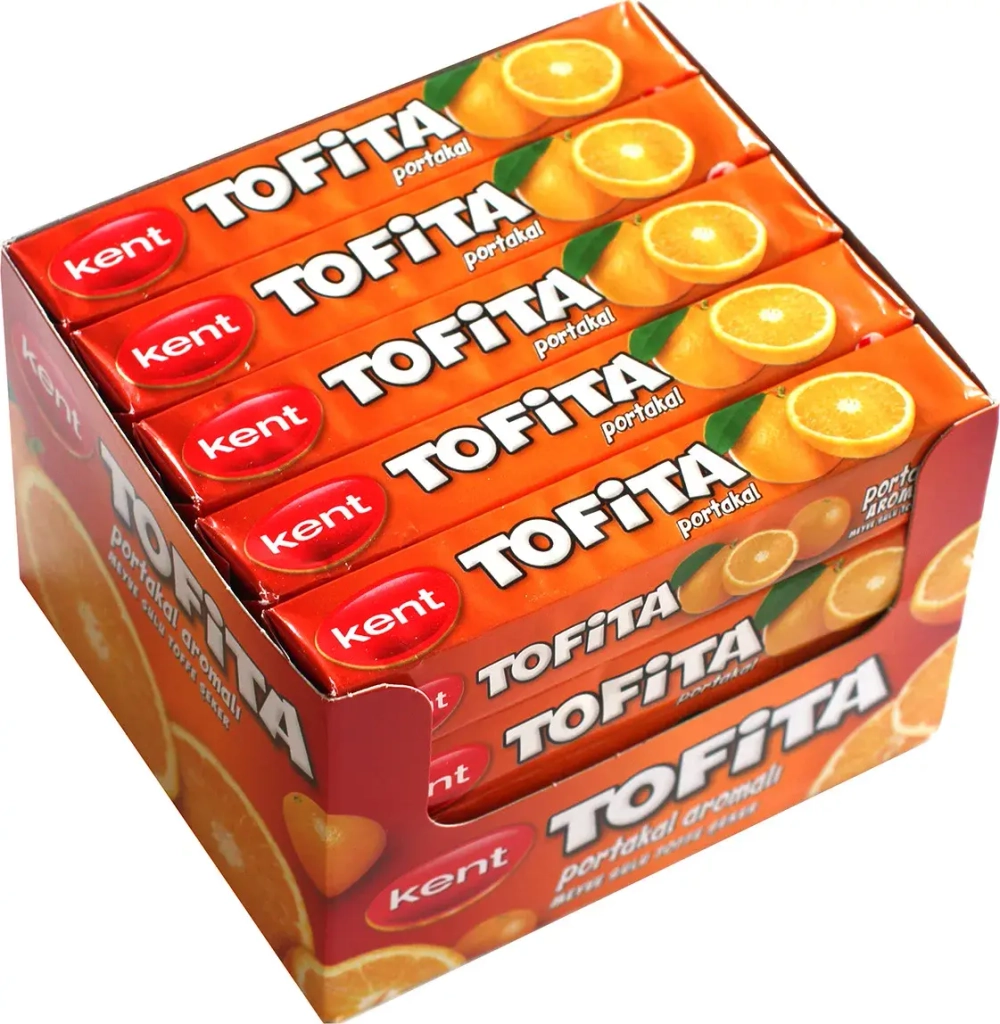 Жевательные конфеты TOFITA со вкусом апельсина 47гр