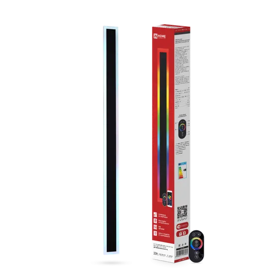 Светильник уличный светодиодный ДБУ MARS60-20RGB-SMART-ВL 20Вт 600x80 с пультом ДУ IP54 черный IN HOME