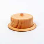 Масленка из дерева Сибирский Кедр для сливочного масла. MS3