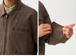 Куртка Nothomme Monterest Year of the Horse Limited Edition Vintage Washed Distressed Detroit Loose Fit Cropped Canvas Jacket