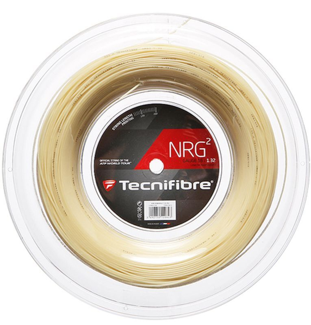 Теннисные струны Tecnifibre NRG2 (200 m) - натуральные