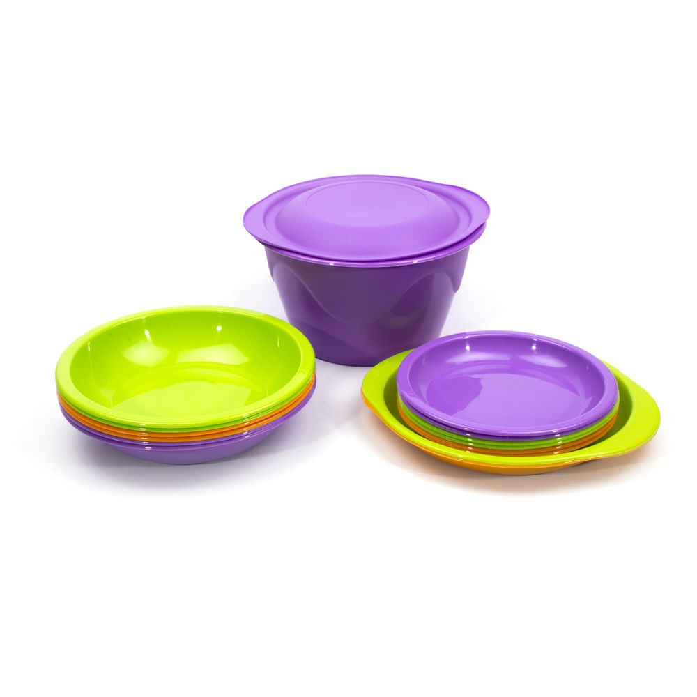 Набор для пикника СЛЕДОПЫТ «Holiday» пластик, на 6 персон, контейнер