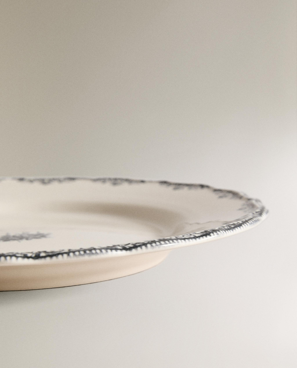Zara Home тарелка обеденная из фаянса, цвет синий, 27 см