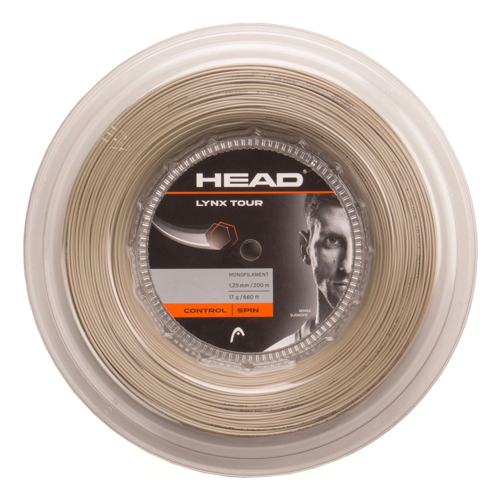 Струны теннисные HEAD Lynx Tour Reel String Reel 200m - Ecru