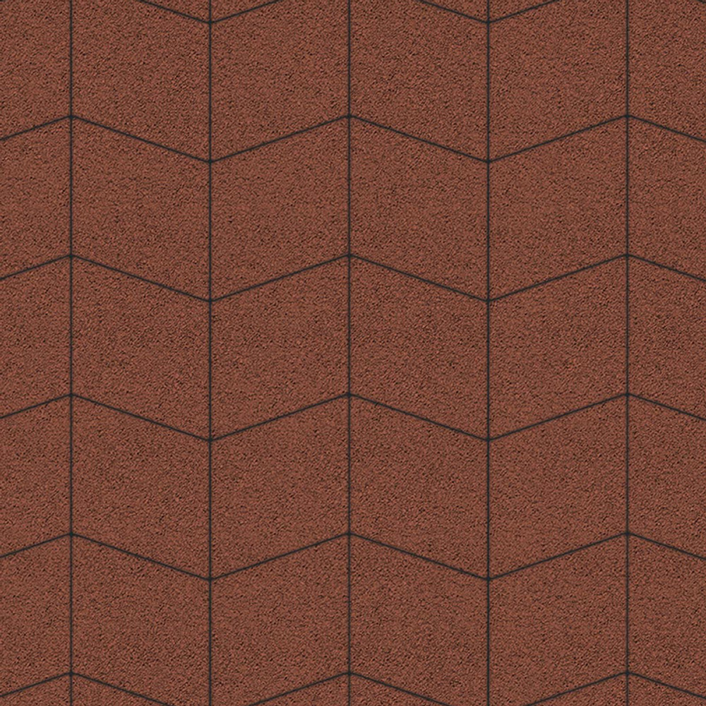 Тротуарная плитка РОМБ - Гранит Красный