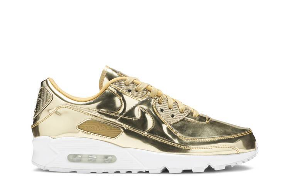 Кроссовки Nike Air Max 90 Sp "Metallic Gold" (Женская размерная сетка)