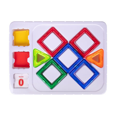 Магнитный конструктор MAGNETIC BLOCKS-19, 19 деталей, BRAUBERG KIDS, 663843