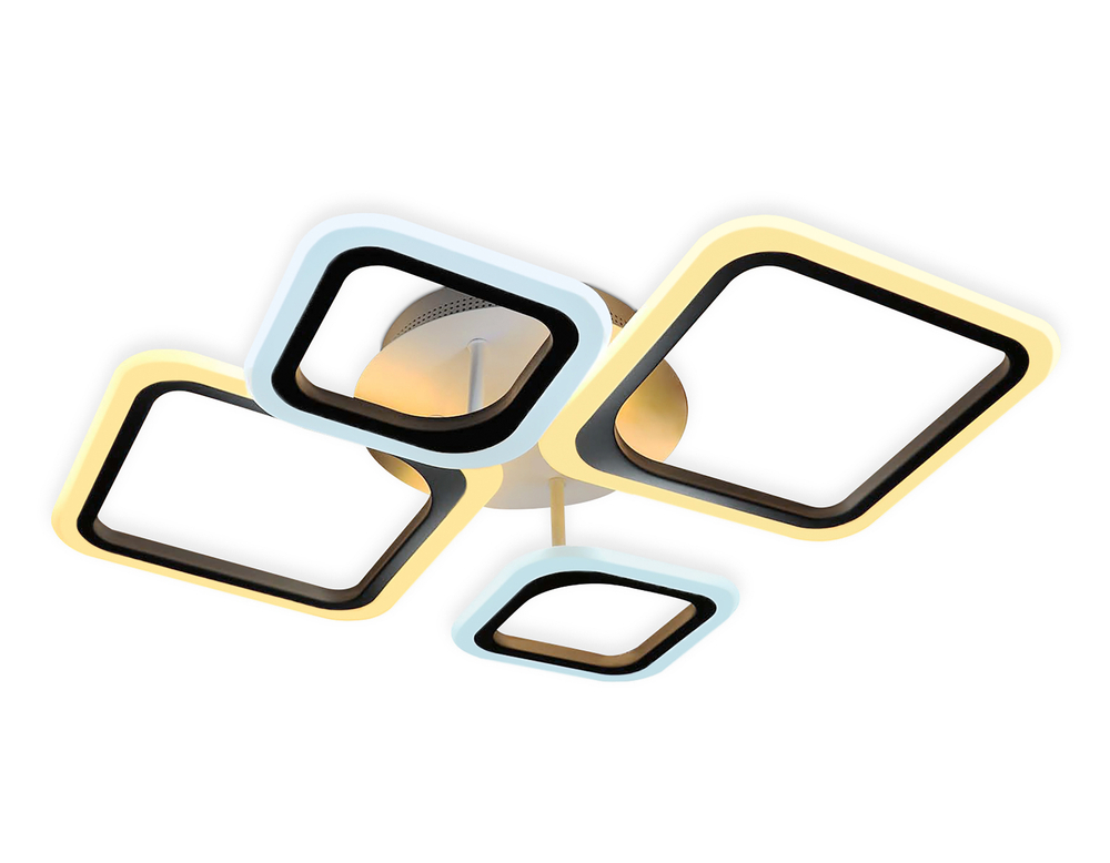 Потолочный светодиодный светильник с пультом FA4382/4 WH белый 4200K/3000K+6400K/6400K+3000K 59W 660*490*120 (ПДУ ИК)