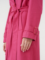 Тренч двубортный OVERSIZE фуксия