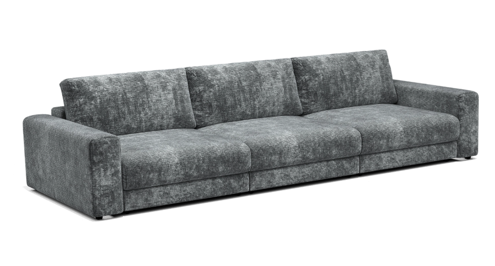 Бруно Диван с доп. модулем кат. 400 ткань BRENDY Smok, Наполнитель: НПБ+термовойлок (ST) ROSTGRAD