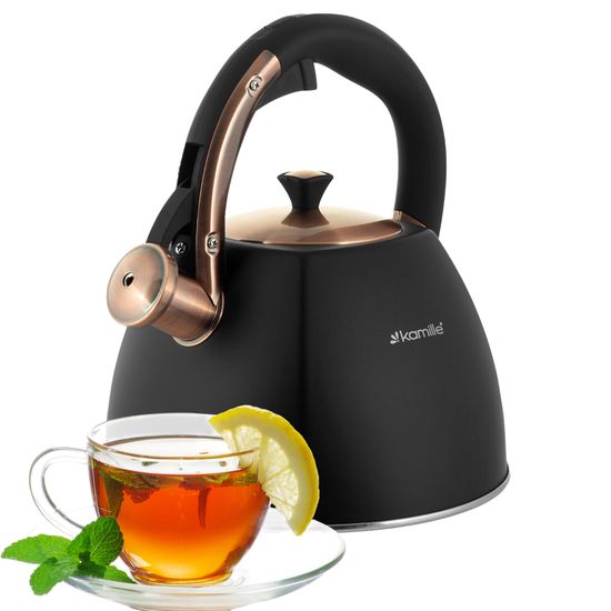 Чайник 3 л. из нержавеющей стали со свистком Kamille KM 0864