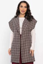 Жилет костюмный из твида Жюлли (кофе) Б14489-4М LT Collection