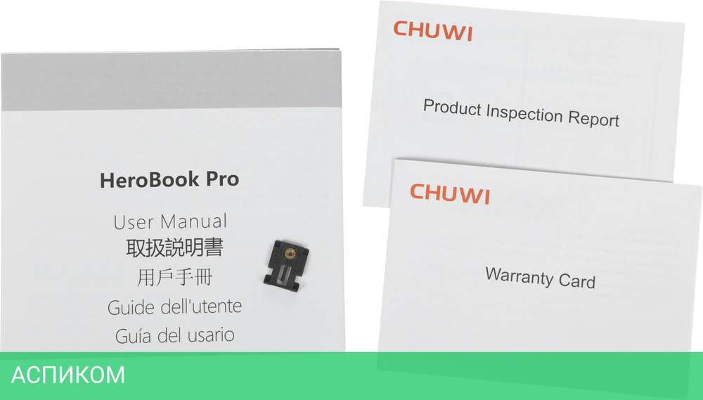 Ноутбук Chuwi HeroBook Pro Celeron N4020 8Gb SSD512Gb Intel UHD Graphics 600 14.1" IPS FHD (1920x1080) Windows 11 Home grey WiFi BT Cam 5000mAh (CWI514-CN8N5N1HDMXX)