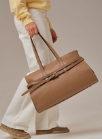 Кожаная сумка Rumi DBR 31152 коричневый капучино