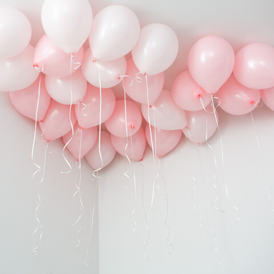 Шары россыпью "Розовое небо"
