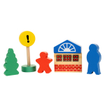 Развивающая игрушка Деревянная дорога 48 элементов, коробка C-41882