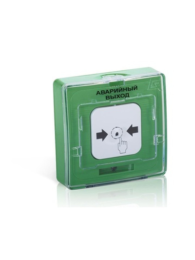 Устройство дистанционного пуска УДП 513-11-R3 "Аварийный выход" зел. Рубеж Rbz-120530