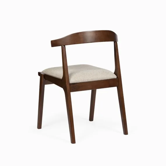 Стул Rufus, малазийский дуб с бежевой обивкой