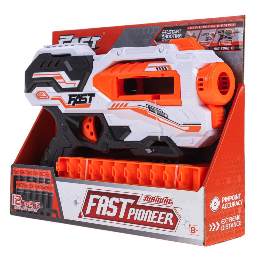 Пистолет с мягк.пулями, коробка BH710