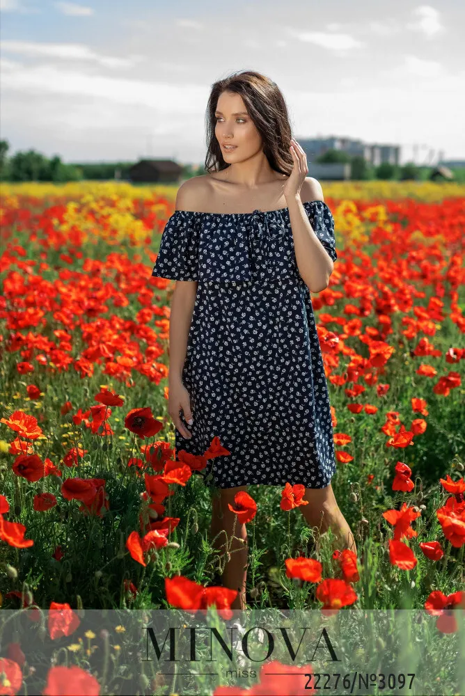 Платье 3097-синий Minova