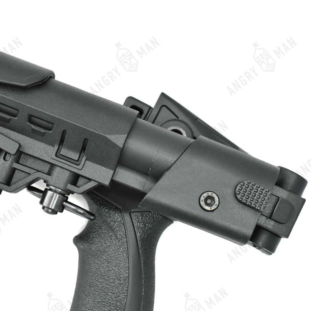 Комплект: Телескопический складной приклад на охотничью Сайгу, Atom, K.Arma