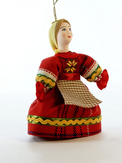 Кукла-подвеска Удмуртка в косынке