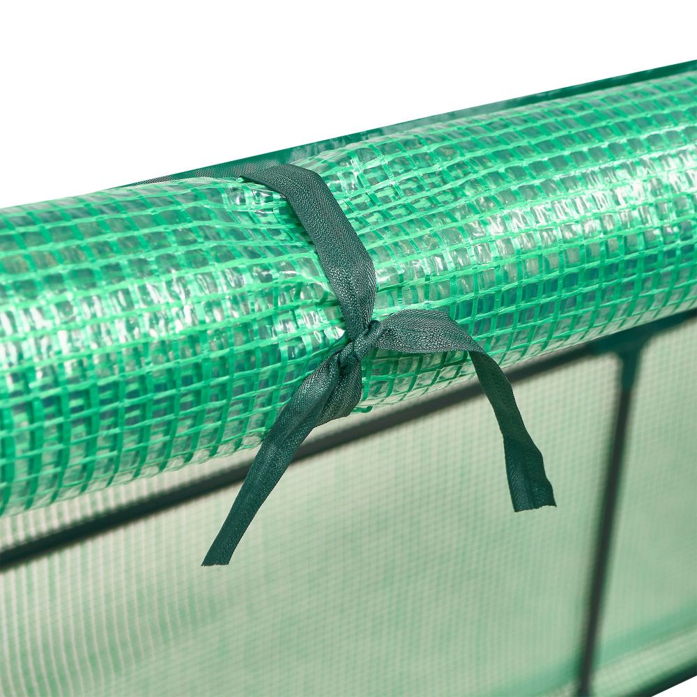 UGH-S32 L270 GREEN-GREEN Парник уличный. 270x90x90см. Металлическая труба в ПВХ. цвет зеленый. Тент из армированного полиэтилена 135г-м2. цвет сетки зеленый. TM ФитоЛето