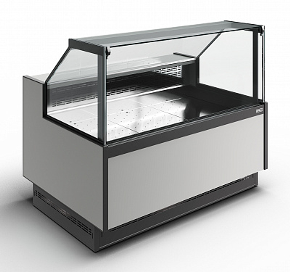 Гастрономическая витрина BAVARIA 4 Carboma GC110 SP 1,25-1 рыба на льду закрытая (версия 2.0) (без боковин)