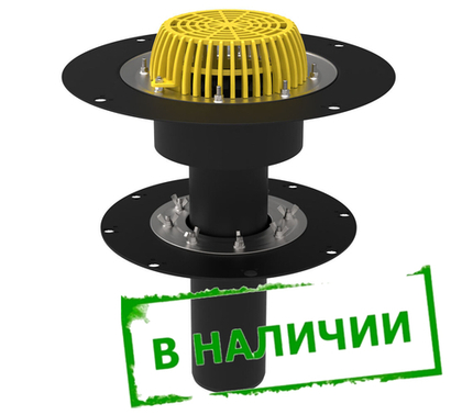 ТП-19.100-Э Pro Двухуровневая кровельная воронка с электроподогревом Dn110