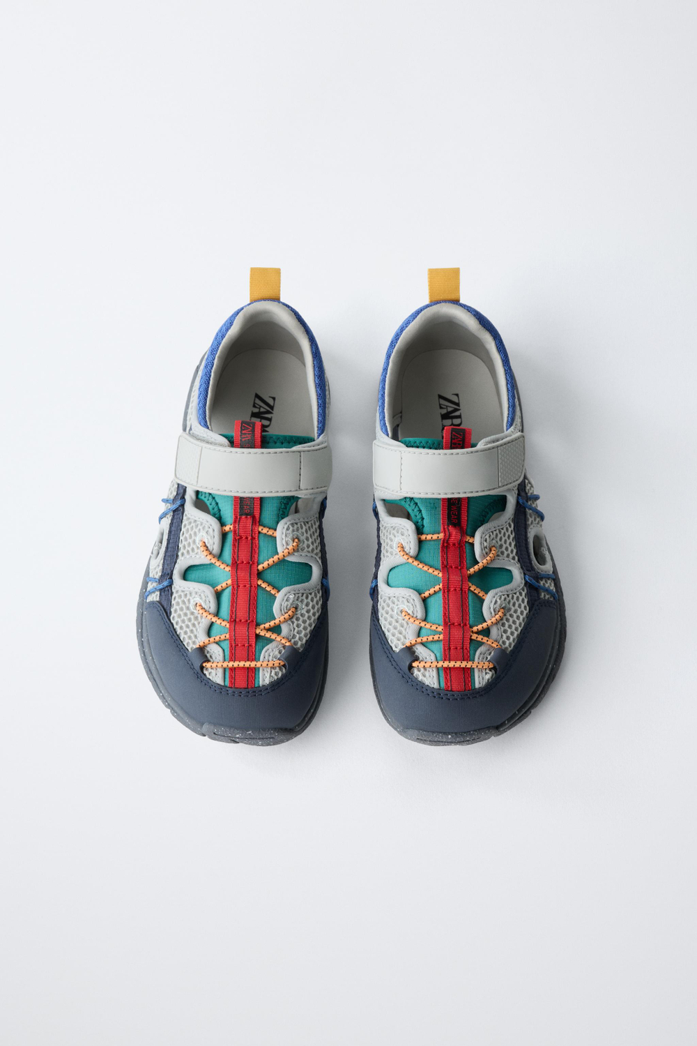ZARA BAREFOOT КРОССОВКИ С ВЫРЕЗАМИ, РАЗНОЦВЕТНЫЙ