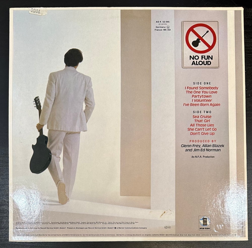 Glenn Frey - No Fun Aloud (Германия 1982г.)