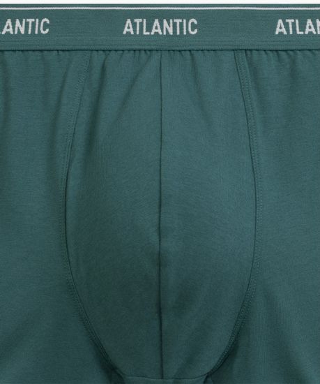 Трусы мужские боксеры (2шт), Atlantic 2RMH-011, хлопок, сине-зеленый + зеленый