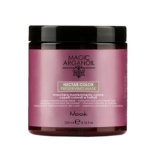Nook Ухаживающая стабилизирующая маска для окрашенных, обесцвеченных и химически обработанных волос pH3,8-4,2 Nook Magic Arganoil Nectar Color Preserving Mask