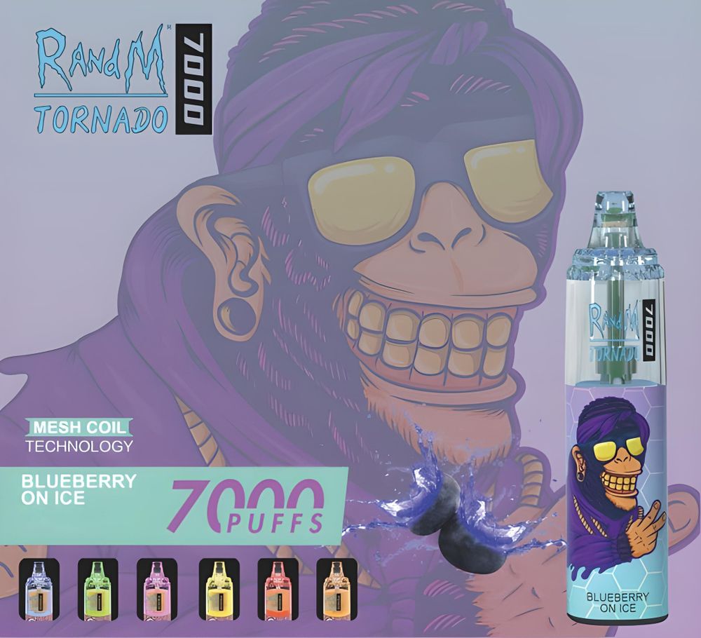 RandM Tornado 7000 - Blueberry On Ice (5% nic)