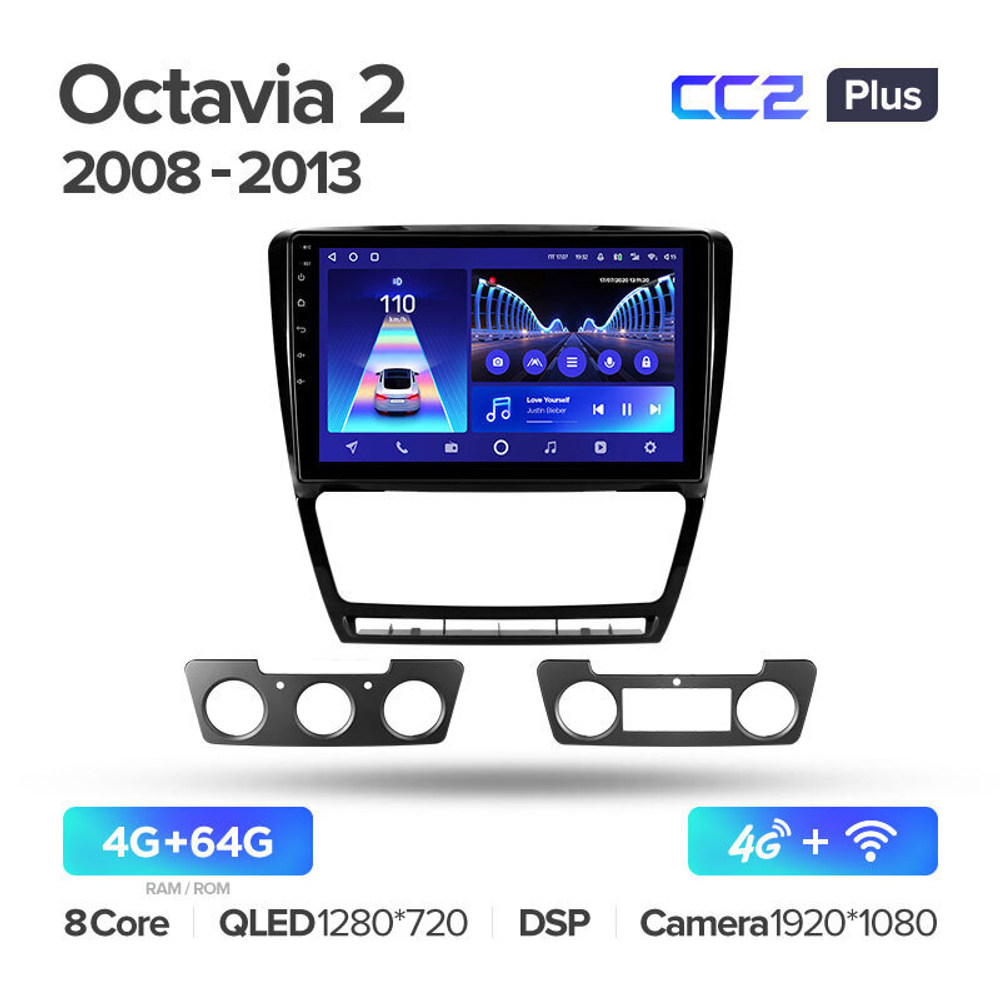 Teyes CC2 Plus 10.2" для Skoda Octavia 2008-2013
