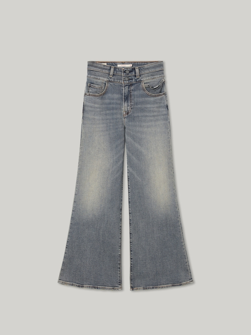 Женские джинсы клеш с завышенной талией Levi's Ribcage Bell A7503-0035