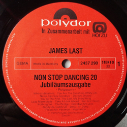 Винтажная виниловая пластинка LP James Last Джеймс Ласт Non Stop Dancing 20 (Germany 1975)