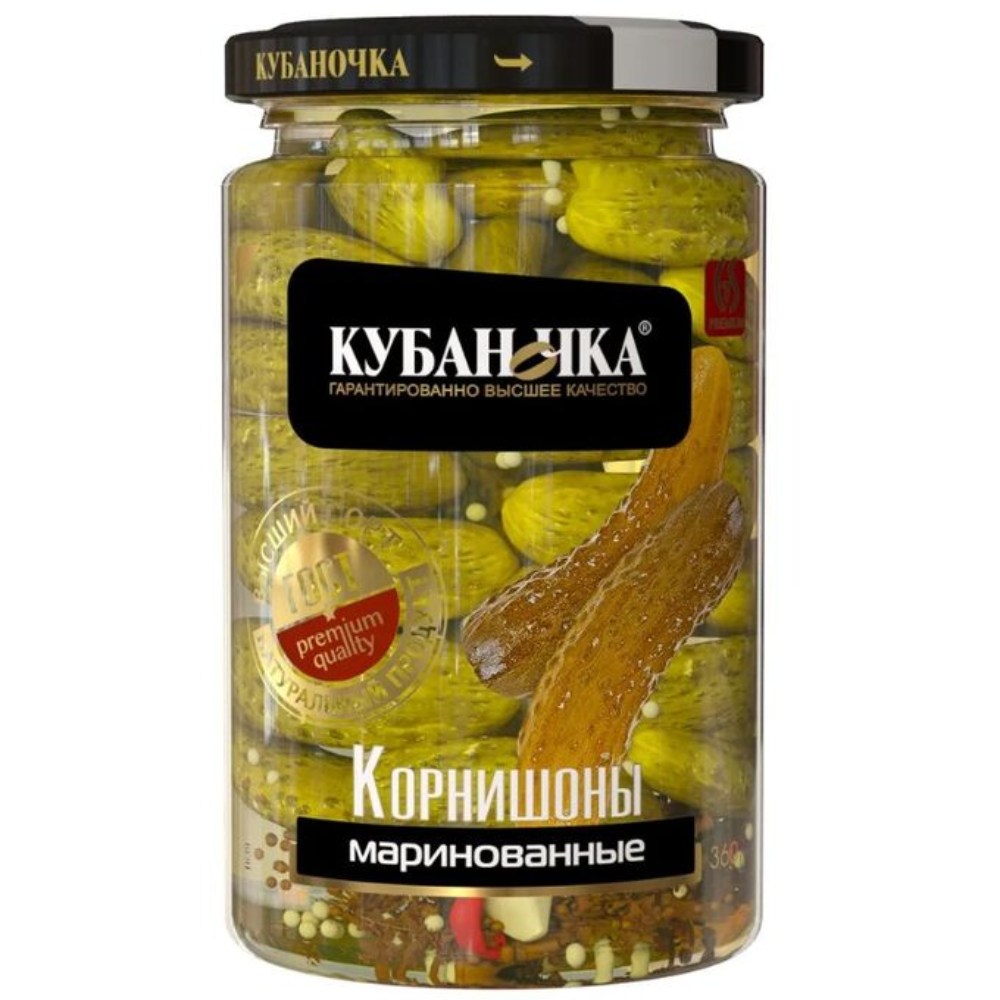 Огурцы маринованные Кубаночка 680 гр