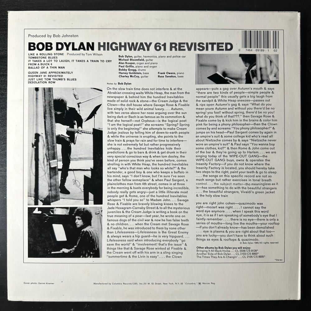 Bob Dylan ‎– Highway 61 Revisited (США 1988г.)