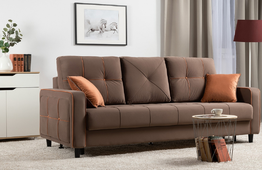 Диван кровать Черри, Коричневый