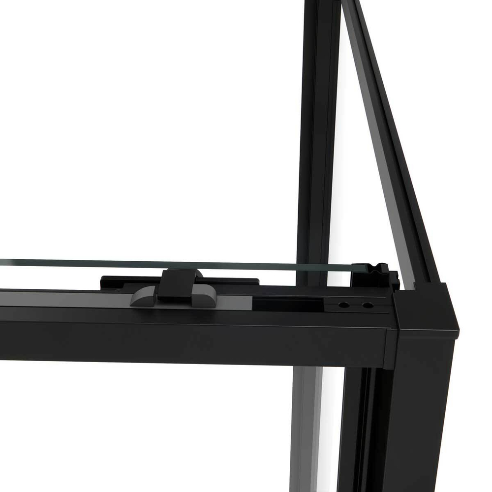 Душевой уголок Slim Soft VSR-1SS1013CLB, 1300*1000, черный, стекло прозрачное