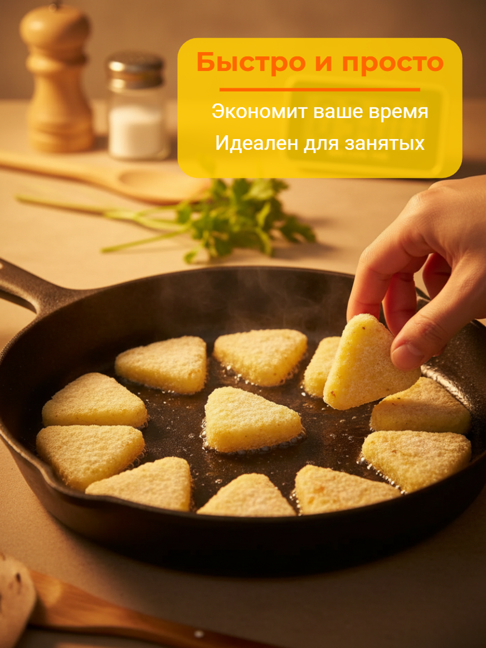 Картофельный треугольный хашбраун "Kaida" 2 кг