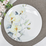 Тарелка 240мм мелкая форма Универсал Белый шиповник