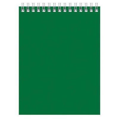 Блокнот А5 60л. клетка на гребне зеленый "Для конференций" (BG)