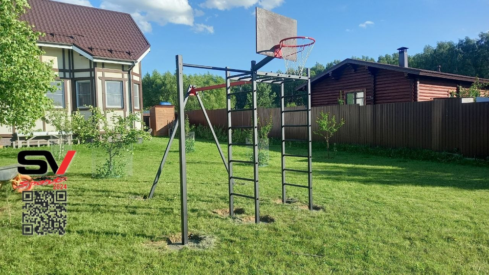 Монтаж уличного спортивно-игрового комплекса Sv Sport
