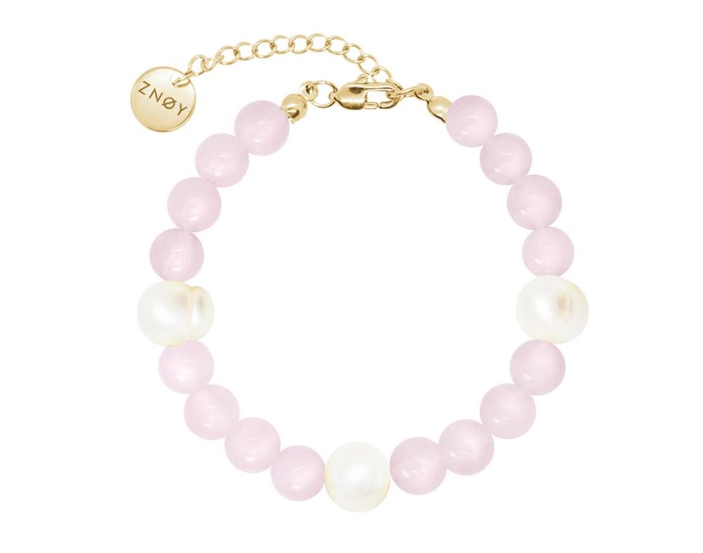 ZNOY браслет REBEL из розового кварца